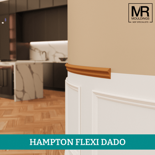 Hampton Flexible MDF Dado Mould-MR Mouldings Ltd