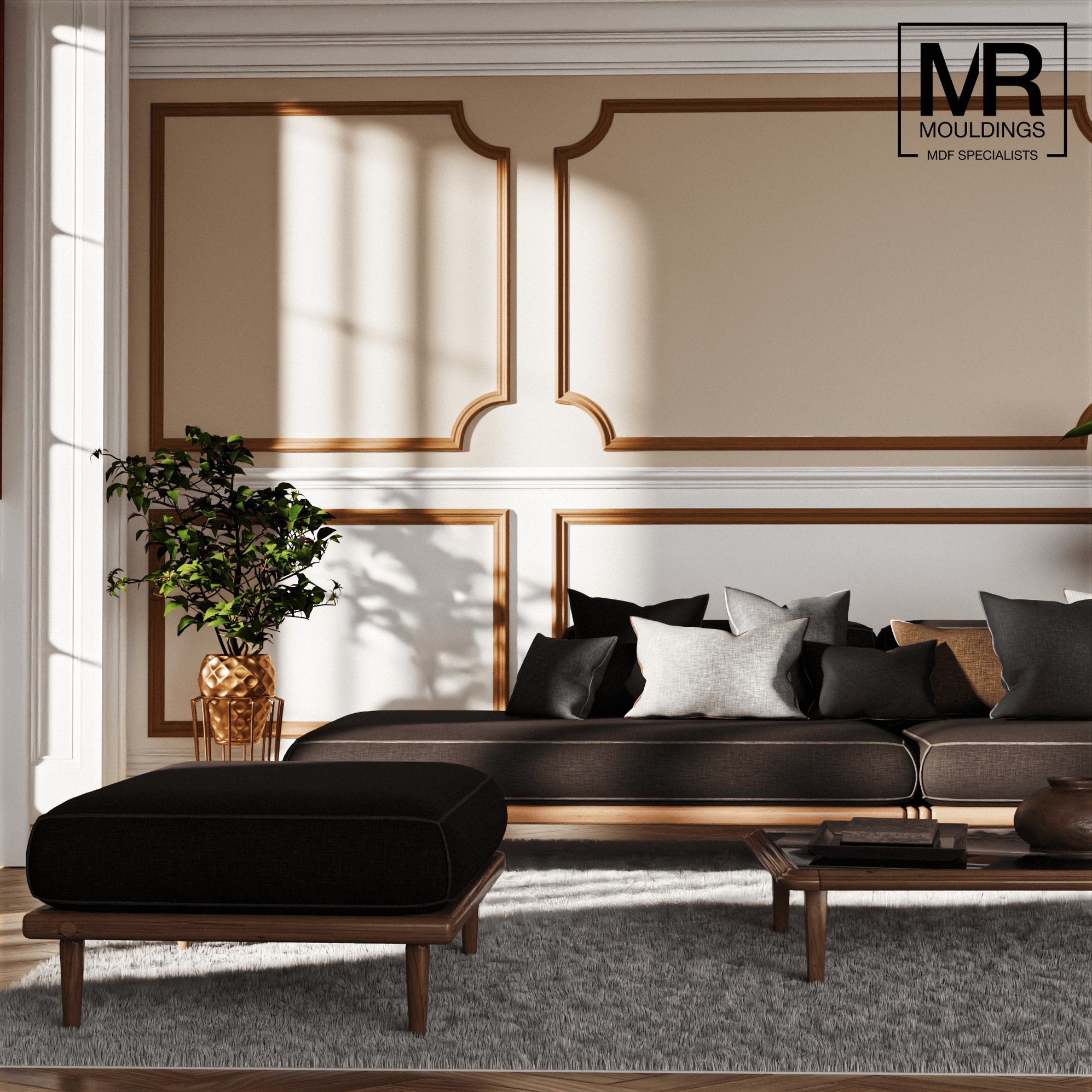 Hampton Flexible MDF Panel Mould – Bendable Decorative Trim