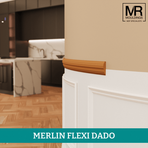 Merlin Flexible MDF Dado Mould-MR Mouldings Ltd