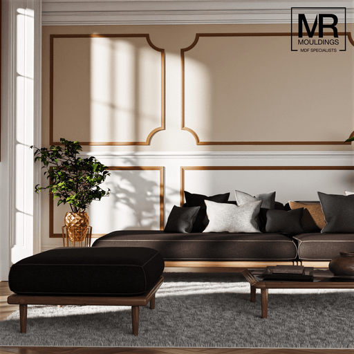 Stepped Flexible MDF Panel Mould-MR Mouldings Ltd