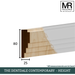 The Dentdale Contemporary Tulip Dado Rail-MR Mouldings Ltd