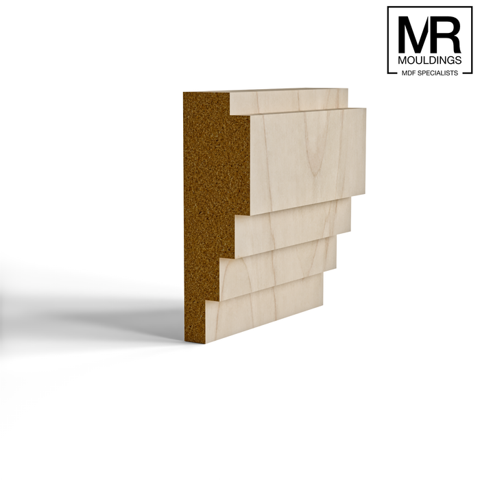 The Dentdale Contemporary Tulip Dado Rail-MR Mouldings Ltd