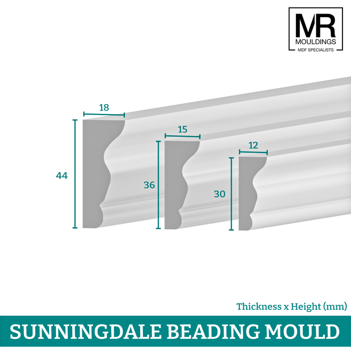Sunningdale MDF Beading Moulding-MR Mouldings Ltd