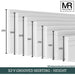 Splayed Double V Groove MDF Skirting Board-MR Mouldings Ltd