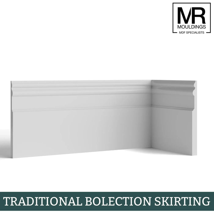 Traditional Bolection MDF Skirting Board-MR Mouldings Ltd