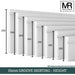 15mm Grooved MDF Skirting Board-MR Mouldings Ltd