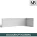 15mm Grooved MDF Skirting Board-MR Mouldings Ltd