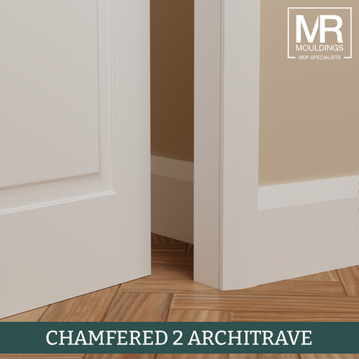 Chamfered 2 MDF Architrave-MR Mouldings Ltd