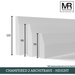 Chamfered 2 MDF Architrave-MR Mouldings Ltd