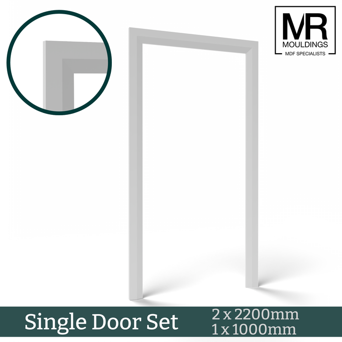 Chamfered 2 MDF Architrave-MR Mouldings Ltd