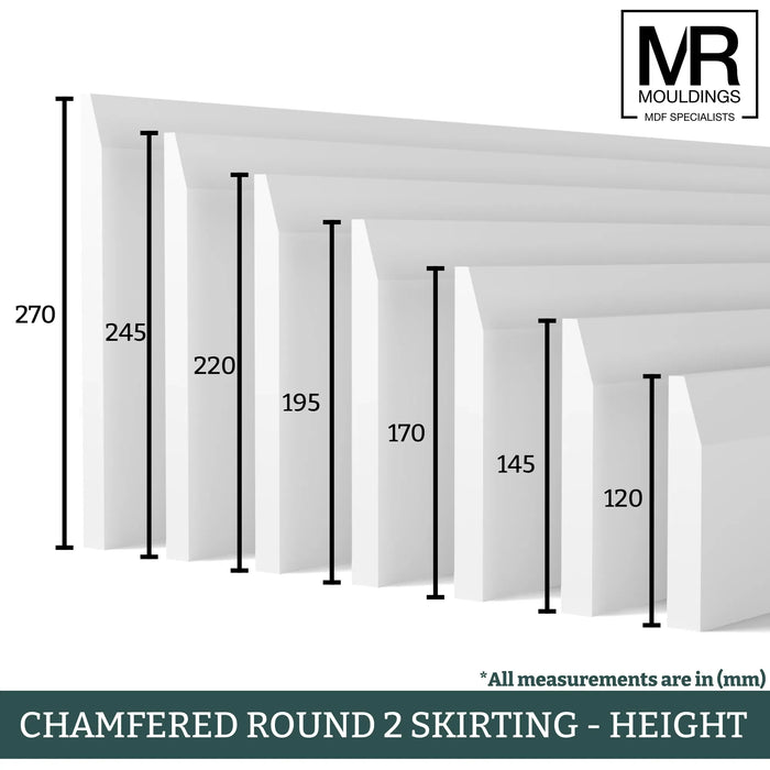 Chamfered MDF Skirting Board-MR Mouldings Ltd