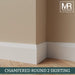 Chamfered MDF Skirting Board-MR Mouldings Ltd