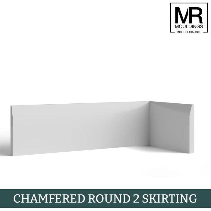 Chamfered MDF Skirting Board-MR Mouldings Ltd