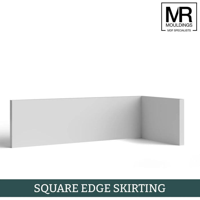 Square Edge MDF Skirting Board-MR Mouldings Ltd