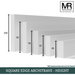 Square Edge MDF Architrave-MR Mouldings Ltd