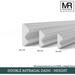 Double Astragal MDF Dado Rail-MR Mouldings Ltd