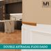 Double Astragal Flexible MDF Dado Mould-MR Mouldings Ltd
