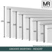 Grooved MDF Skirting Board-MR Mouldings Ltd