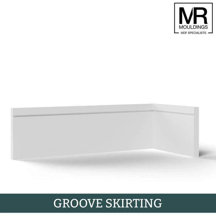 Grooved MDF Skirting Board-MR Mouldings Ltd