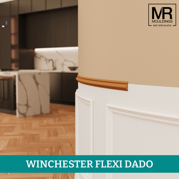 Ogee Flexible MDF Dado Mould-MR Mouldings Ltd