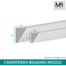 Chamfered MDF Beading Moulding-MR Mouldings Ltd