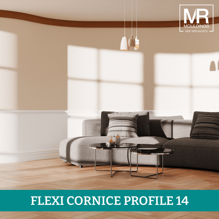Lancaster Flexible MDF Cornice Coving-MR Mouldings Ltd