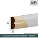 The Folifoot Contemporary Tulip Dado Rail-MR Mouldings Ltd