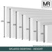 Splayed MDF Skirting Board-MR Mouldings Ltd
