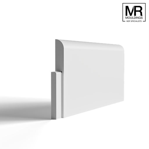 Bullnose MDF Skirting Cover Board-MR Mouldings Ltd