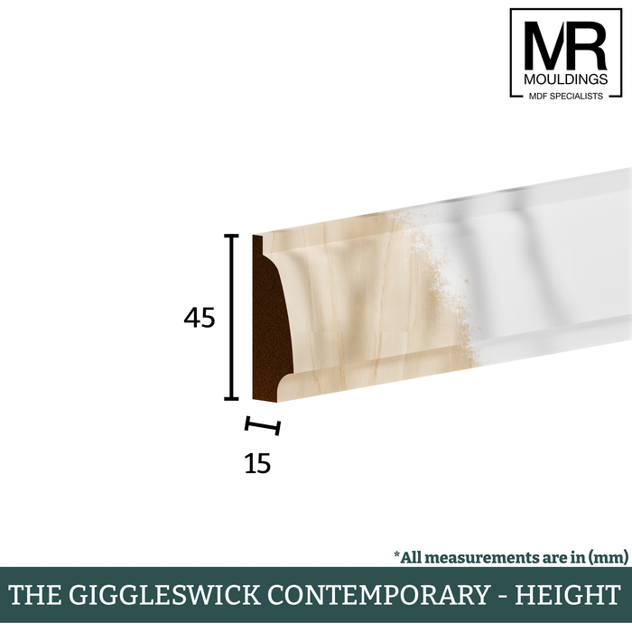 The Giggleswick Contemporary Tulip Panel Mould-MR Mouldings Ltd