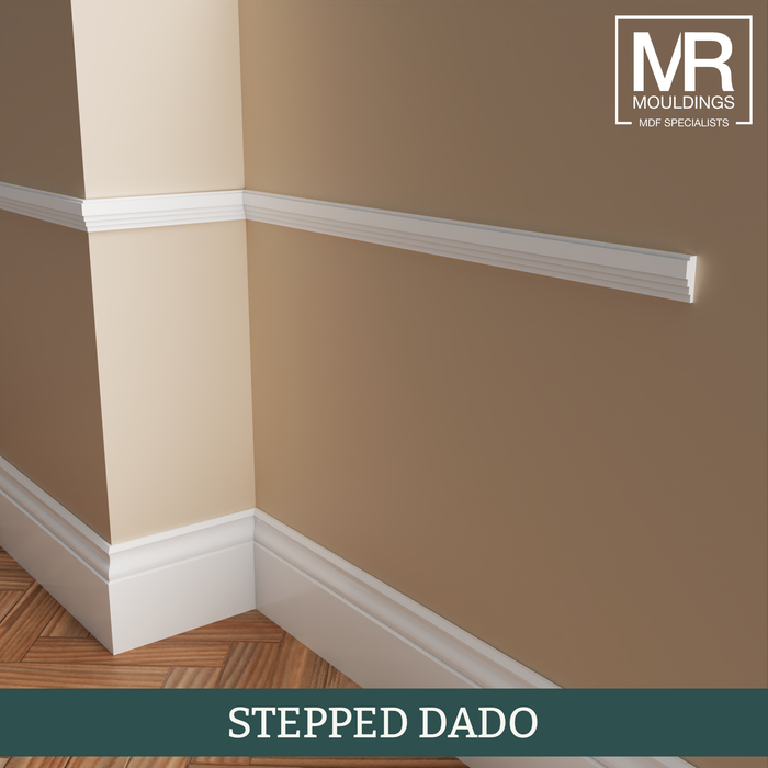 Stepped MDF Dado Rail-MR Mouldings Ltd