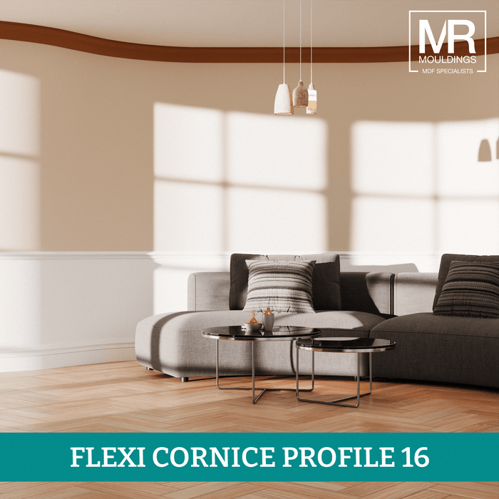Large Ogee Flexible MDF Cornice Coving-MR Mouldings Ltd