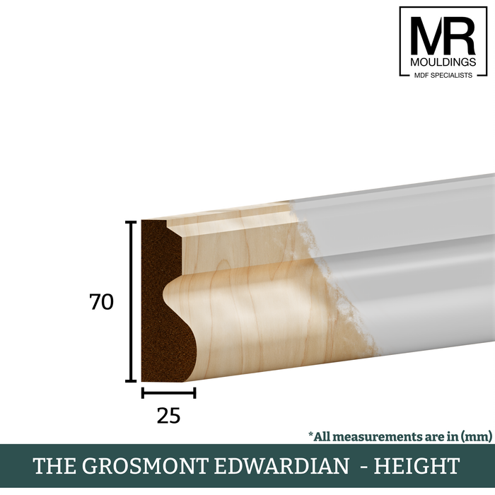 The Grosmont Edwardian Tulip Dado Rail-MR Mouldings Ltd