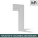 Splayed V Groove MDF Architrave-MR Mouldings Ltd