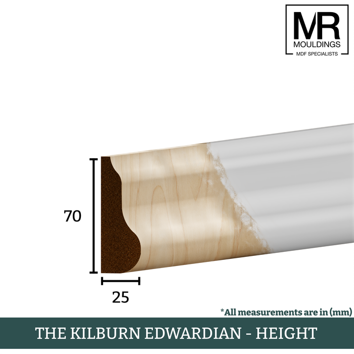 The Kilburn Edwardian Tulip Dado Rail-MR Mouldings Ltd