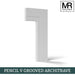 Pencil Round V Groove MDF Architrave-MR Mouldings Ltd