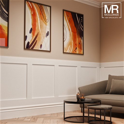 9mm Square Strips Wall Panel Kit-MR Mouldings Ltd