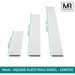 9mm Square Strips Wall Panel Kit-MR Mouldings Ltd