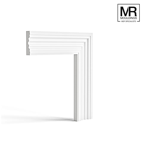Double Reeded MDF Architrave-MR Mouldings Ltd