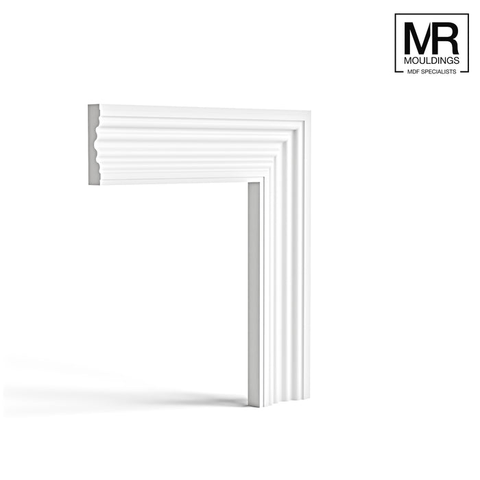 Double Reeded MDF Architrave-MR Mouldings Ltd