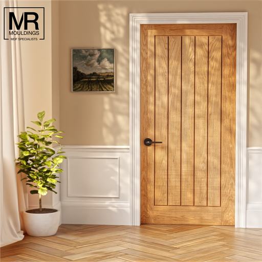 Double Reeded MDF Architrave-MR Mouldings Ltd