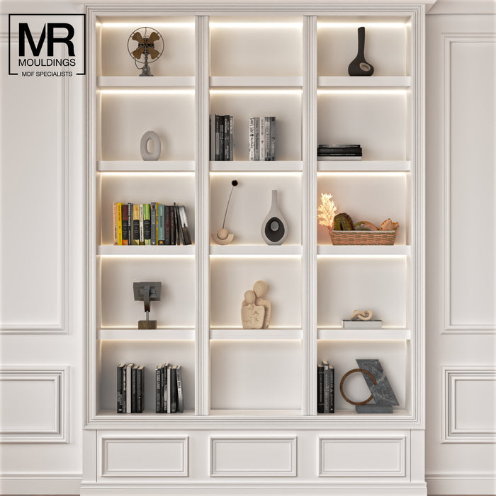 Double Reeded MDF Architrave-MR Mouldings Ltd