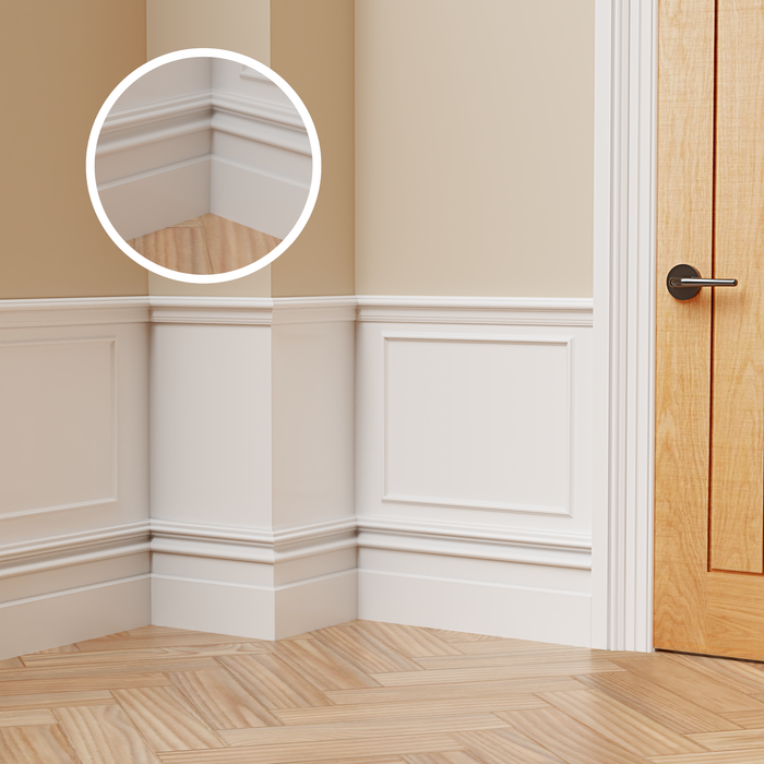 Classic Bolection MDF Skirting Board-MR Mouldings Ltd
