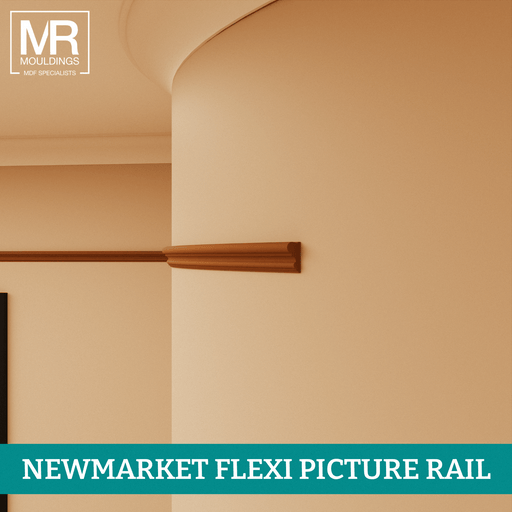 Chamfered Flexible MDF Picture Rail Mould-MR Mouldings Ltd