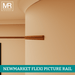 Chamfered Flexible MDF Picture Rail Mould-MR Mouldings Ltd