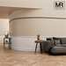 Chamfered Flexible MDF Picture Rail Mould-MR Mouldings Ltd