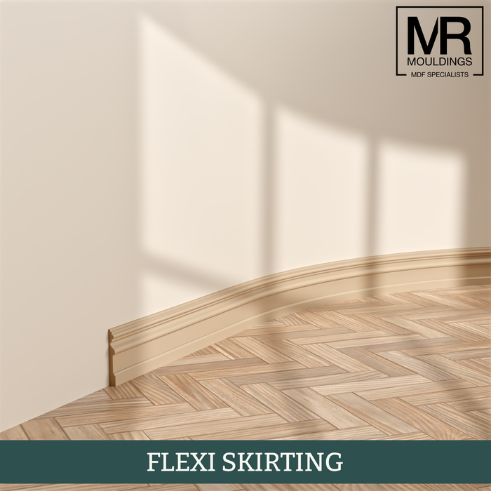 Classic Bolection MDF Flexible Skirting Board-MR Mouldings Ltd