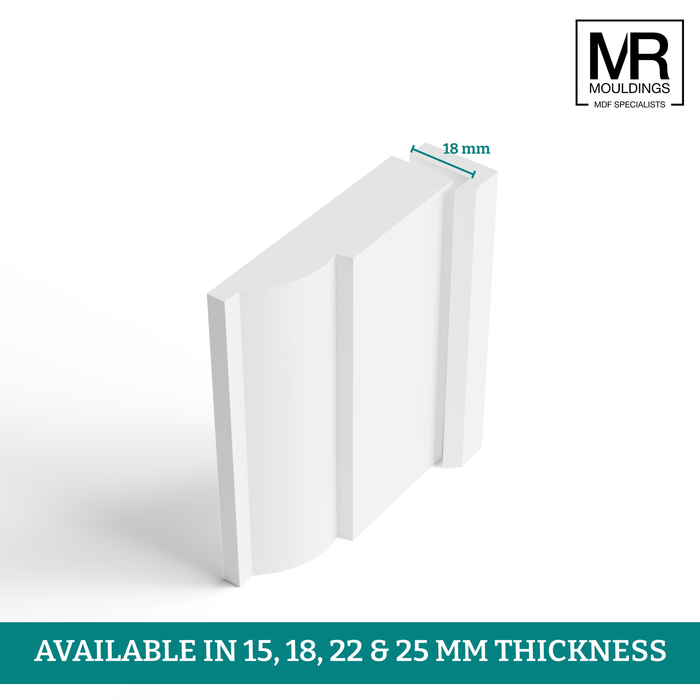 Modern MDF Architrave Cover-MR Mouldings Ltd