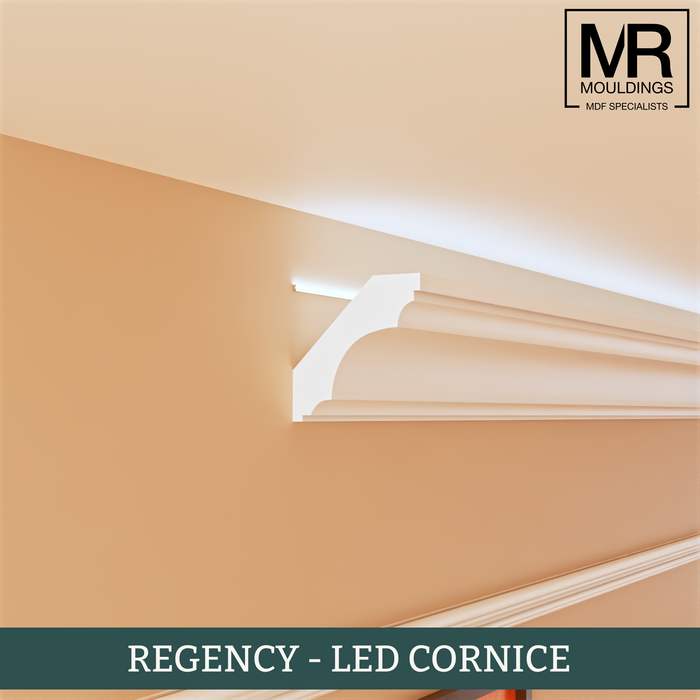 Regency LED MDF Cornice Coving-MR Mouldings Ltd