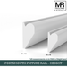 Chamfered MDF Picture Rail-MR Mouldings Ltd